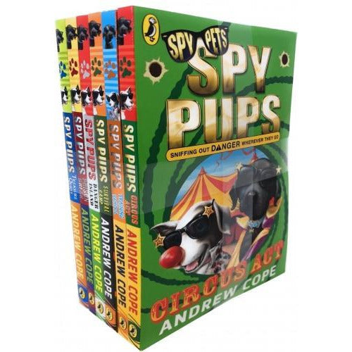 Spy Pups Series Andrew Cope Collection 6 Books Set - Circus Act Treasure Quest Training School Pri.. - books 4 people