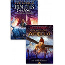 Rick Riordon Deluxe 2 Books Collection Set Magnus Chase And The Gods Of Asgard - The Trials Of Apo.. - books 4 people